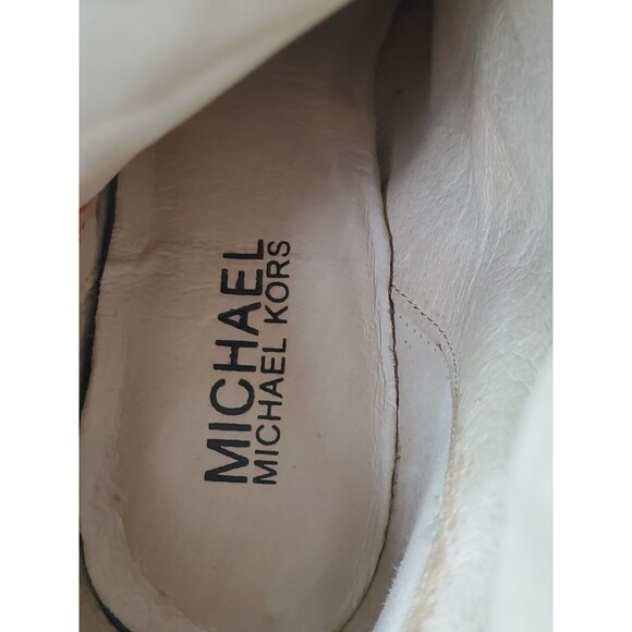 Michael Kors VIENNA BARLEY Brown Suede Tassel Side Zip Mid-Calf Heeled Boots 8 M - Picture 7 of 11